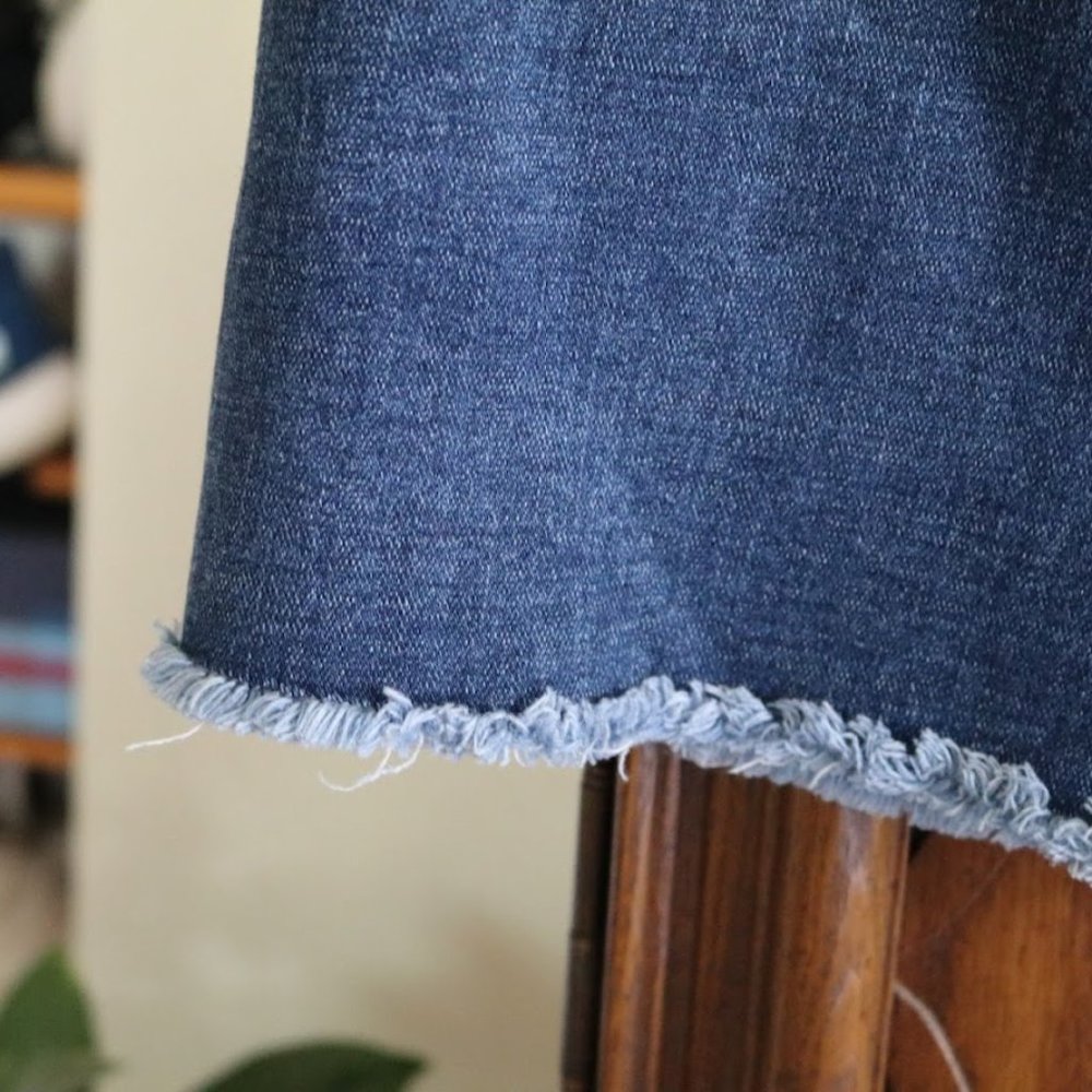 J.Crew Raw Hem Denim Skirt - Style #H4917 - Picture 7 of 16